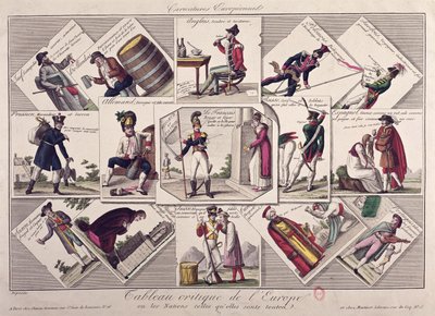 Euroopan eri kansat, n. 1810 tekijältä French School