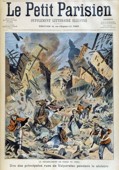 Maanjäristys Chilessä: Valparaiso katastrofin aikana - elokuvassa ”Pikku pariisilainen” 9.9.1908 tekijältä French School