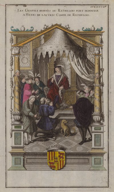 Retheloisin herrat osoittamassa kunnioitusta Henri de Lautrecille, Comte de Rethelois