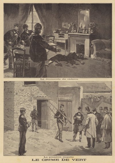 Madame Benoistin murha Vertissa, lähellä Mantesia tekijältä French School