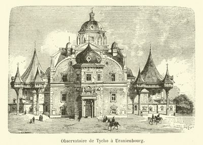 Tycho Brahen observatorio Uranienbourgissa (kaiverrus) tekijältä French School