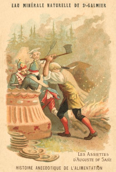 Saksin elokuun levyt (chromolitho) tekijältä French School
