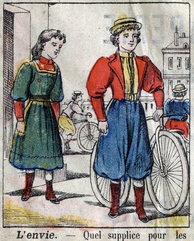 Seitsemän kuolemansyntiä: kateus. Epinaalinen kuvantaminen 1800-luvun lopulla. (I sette peccati o vizi capitali) tekijältä French School
