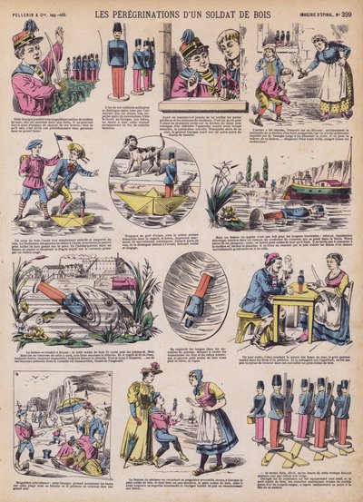 Puusotilaan vaellus (väri litho) tekijältä French School