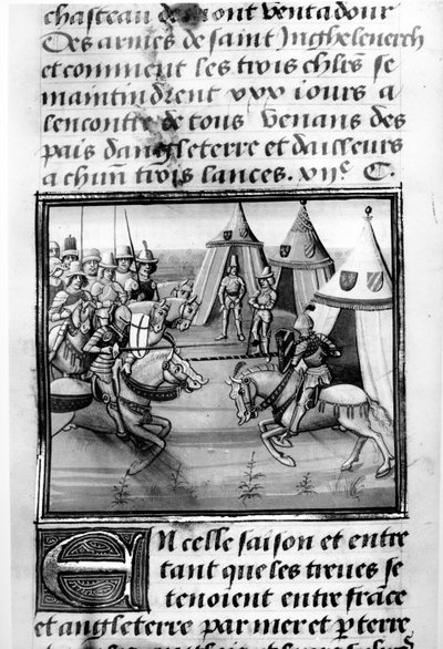 Kolmenkymmenen päivän turnaus, Froissarts Chronicle tekijältä French School