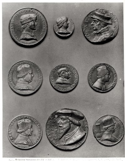 Thomas Bohier, 1513, Pierre Briconnet, Simon Costieres, Robert Briconnet, kardinaali Guillaume dEstouteville (n. 1403-83), Jean Carondelet (1468-1545), Pierre de Sacierges, kardinaali F. de Tournon, 1535, tekijältä French School