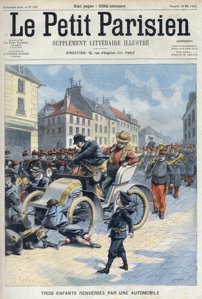 Kolme lasta kaatui auton alle, Boulevard de l