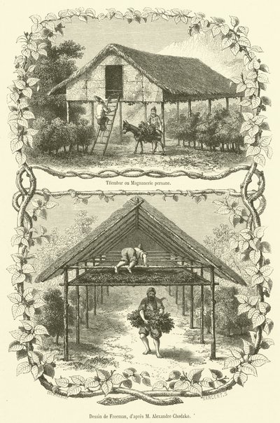 Tilembar ou Magnanerie persane (kaiverrus) tekijältä French School
