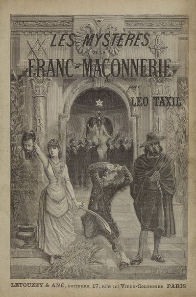 Nimisivukuvitus elokuvalle The Mysteries of Freemasonry paljastettu (kaiverrus) tekijältä French School