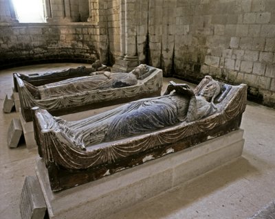 Akvitanian Eleanorin (etualalla) (1122-1204), H.... tekijältä French School