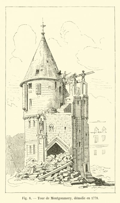 Montgommery-torni, purettu vuonna 1778 tekijältä French School