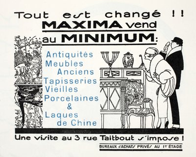 Kaikki on muuttunut!! - Maxima myy ja Minimi (stensiilipainatus) tekijältä French School