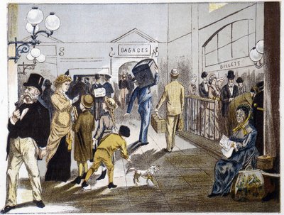 Rautatieasema, 1800-luvun loppu tekijältä French School