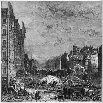 Pariisin muutos toisen imperiumin aikana: Haussmann-bulevardien teoksia. Rue Hautefeuillen ja rue de l