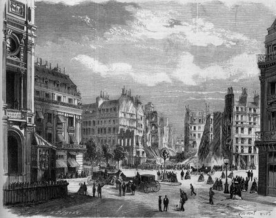 Pariisin muunnokset toisen imperiumin alaisuudessa, Haussmannian Paris: näkymä rue de la Paix