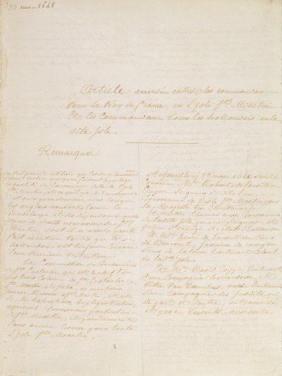 Concordian sopimus, 23. maaliskuuta 1648 tekijältä French School