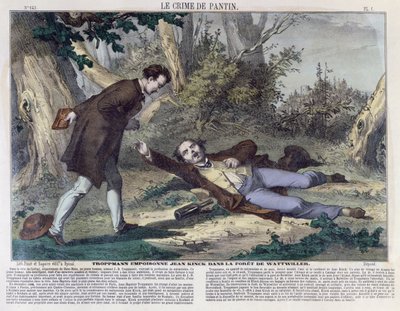 Troppmann myrkyttää Jean Kinckin Wattwillerin metsässä, 1869 tekijältä French School