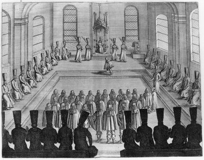 Tsaari Aleksei I Mihailovitš (1629-76) vastaanottaa lännen suurlähetystön, Adam Oleariuksen Moskovan, Tartaarin ja Persiassa tekemien erittäin uteliaiden ja erittäin tunnettujen matkojen I osa, kääntäjä Wicq tekijältä French School