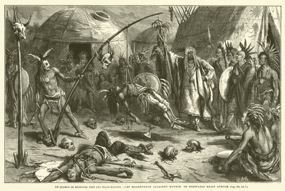 Lääketieteellinen katsaus Redskinsin keskuudessa (kaiverrus) tekijältä French School