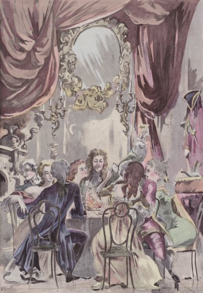 Valtionhoitajan illallinen Palais-Royalissa tekijältä French School