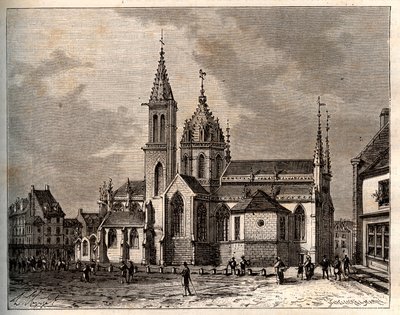 Valognes - Normandia - kaiverrus V.A. Malt-Brownin kirjaan "La France illustrée: maantiede, historia, tilastohallinto". 1884 tekijältä French School