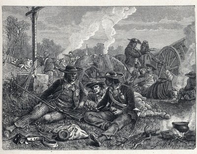 Vendee Wars (1793-1796): vendee-kapinallisten leiriytys. tekijältä French School