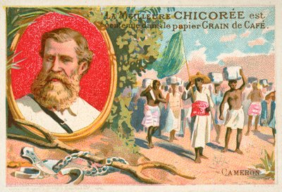 Verney Lovett Cameron, brittiläinen tutkimusmatkailija (chromolitho) tekijältä French School