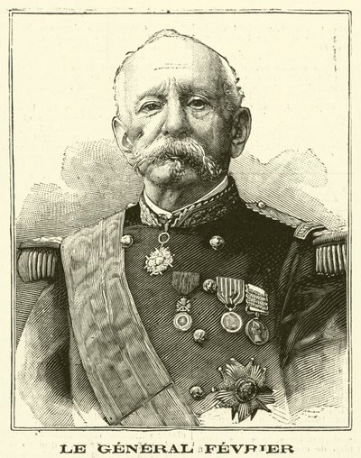 Victor Fevrier, ranskalainen kenraali (kaiverrus) tekijältä French School