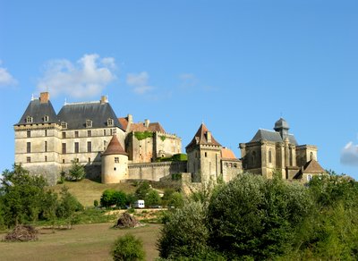 Näkymä Bironin linnalle, 1400-1500-luku (katso myös 245270) tekijältä French School
