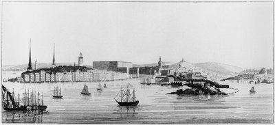 Näkymä Tukholmaan, 1841 tekijältä French School