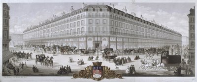 Näkymä Magasins du Louvre -tavaratalolle, Pariisi, 1866 tekijältä French School