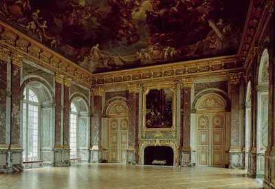 Näkymä Salon dHercule, vihittiin käyttöön vuonna 1739 tekijältä French School