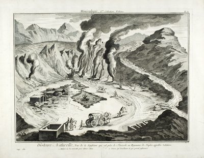 Näkymä Solfatara-tulivuorelle, Pozzuoli, Napoli tekijältä French School