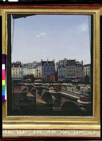 Näkymä nave täytetyillä pyöreillä ikkunoilla tekijältä French School