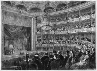 Näkymä Odeonin teatterisalille, hiljattain kunnostettu. Pariisi tekijältä French School