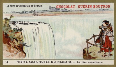 Vierailu Niagaran putouksilla - Kanadan puolella (chromolitho) tekijältä French School