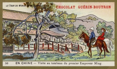 Vierailu ensimmäisen Ming-keisarin haudalle Kiinassa (chromolitho) tekijältä French School