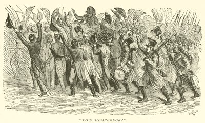 "Eläköön keisari!" (kaiverrus) tekijältä French School
