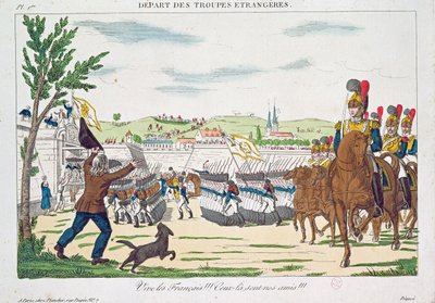 Eläköön ranskalaiset!, Ulkomaisten joukkojen lähtö, 1818 tekijältä French School