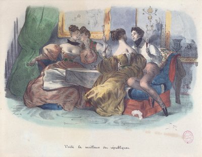 Siinä se, tasavaltojen parhaat puolet, Karikatyyri vuoden 1848 vallankumouksesta tekijältä French School