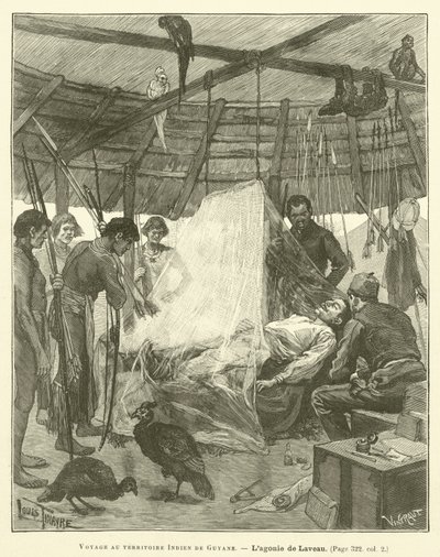 Matka Guyanan Intian alueelle (kaiverrus) tekijältä French School