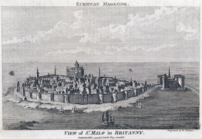 Vue de St Malo - Kaiverrus Thomas tekijältä French School