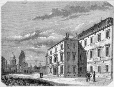 Näkymä Ecole Normale -kaiverrus, 1800-luvun loppu tekijältä French School