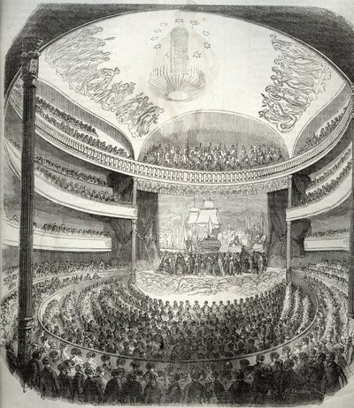 Näkymä teatterille rue du Chateau d