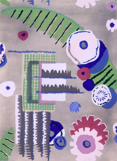 Tapettisuunnittelu Maison Hans et Fils, pub. 1930. tekijältä French School