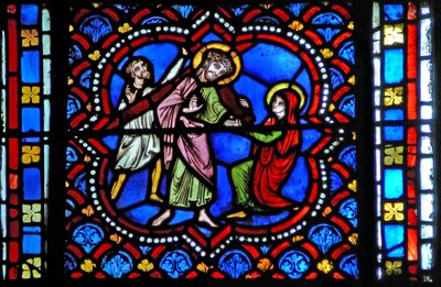 Via Crucis -tietä kuvaava ikkuna s2-L tekijältä French School