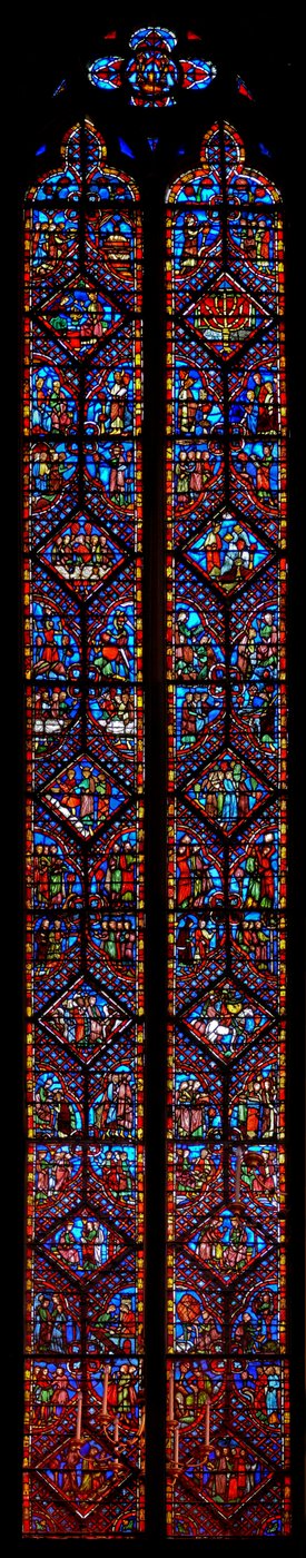Window w2 Exoduksen ja Leviticuksen kirjat tekijältä French School