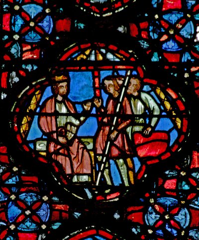 Window w4 Joshua giving orders Josh VI 6  tekijältä French School