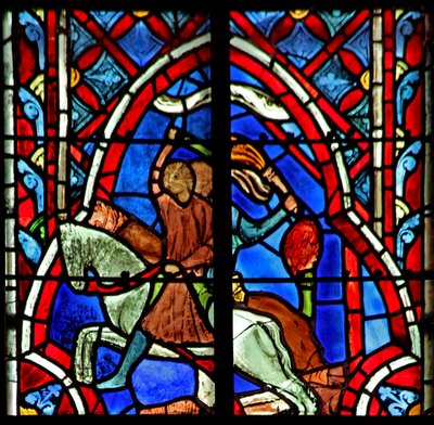 Window w5 Succothin virkamiesten rangaistus. Tuomarit VIII 1-17 tekijältä French School