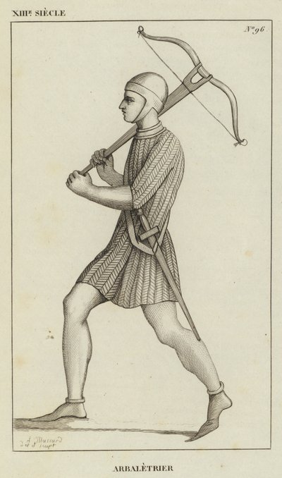 XIII Century, Crossbowman (kaiverrus) tekijältä French School